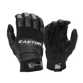 Batting Gloves Easton Professional Collection Adult - Black/Black 3 Batting Gloves Easton Professional Collection Adult - Black/Black