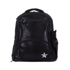 Rebel Athletic Black Faux Suede Rebel Dream Bag With Black Zipper