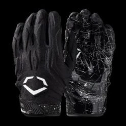 EVOSHIELD Stunt Padded Football YOUTH Glove - BLACK