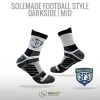 Solemade Football Style Socks, "Darkside" , Mid Cut 1 Solemade Football Style Socks, "Darkside" , Mid Cut -Easton Speichern football style socks darkside mid cut
