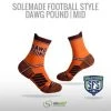 Solemade Football Style Socks, "Dawg Pound" , Mid Cut 1 Solemade Football Style Socks, "Dawg Pound" , Mid Cut -Easton Speichern football style socks dawg pound mid cut