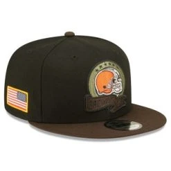 NewEra NFL 22 Salute To Service 9FIFTY Snapback Cap - Cleveland Browns