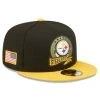 NewEra NFL 22 Salute To Service 9FIFTY Snapback Cap - Pittsburgh Steelers
