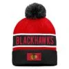NHL Authentic Pro Game & Train Cuffed Pom Knit - Chicago Blackhawks -Easton Speichern nhl authentic pro game train cuffed pom knit chicago blackhawks