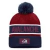NHL Authentic Pro Game & Train Cuffed Pom Knit - Colorado Avalanche -Easton Speichern nhl authentic pro game train cuffed pom knit colorado avalanche