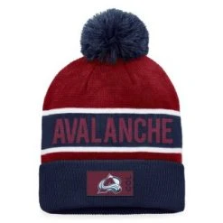 NHL Authentic Pro Game & Train Cuffed Pom Knit - Colorado Avalanche