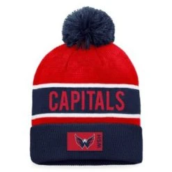 NHL Authentic Pro Game & Train Cuffed Pom Knit - Washington Capitals