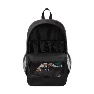 NHL Big Logo Bungee Backpack - San Jose Sharks 3 NHL Big Logo Bungee Backpack - San Jose Sharks
