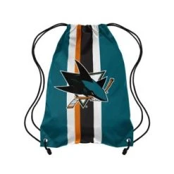NHL Team Stripe Drawstring Backpack - San Jose Sharks