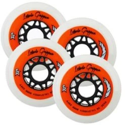 Rollen Labeda Gripper Soft 4er-Set Weiß-orange
