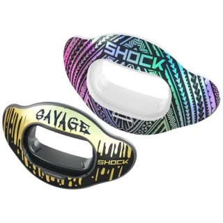 SHOCKDOCTOR Shock Doctor 2 Pack Shields - Color Iridescent/Tribal ( Shields Only !! ) 3 SHOCKDOCTOR Shock Doctor 2 Pack Shields - Color Iridescent/Tribal ( Shields Only !! )